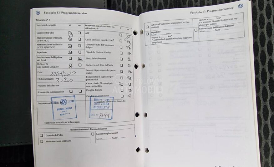 Volkswagen Golf 6 1.6 g as a test