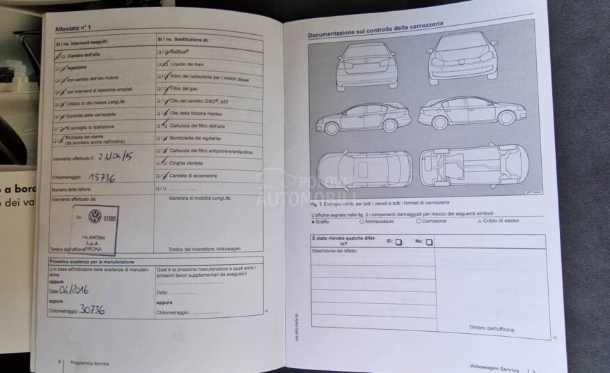 Volkswagen Touran 1.4 TSI DSG metan