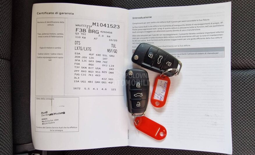 Audi Q3 2.0 TDI v.s ervis