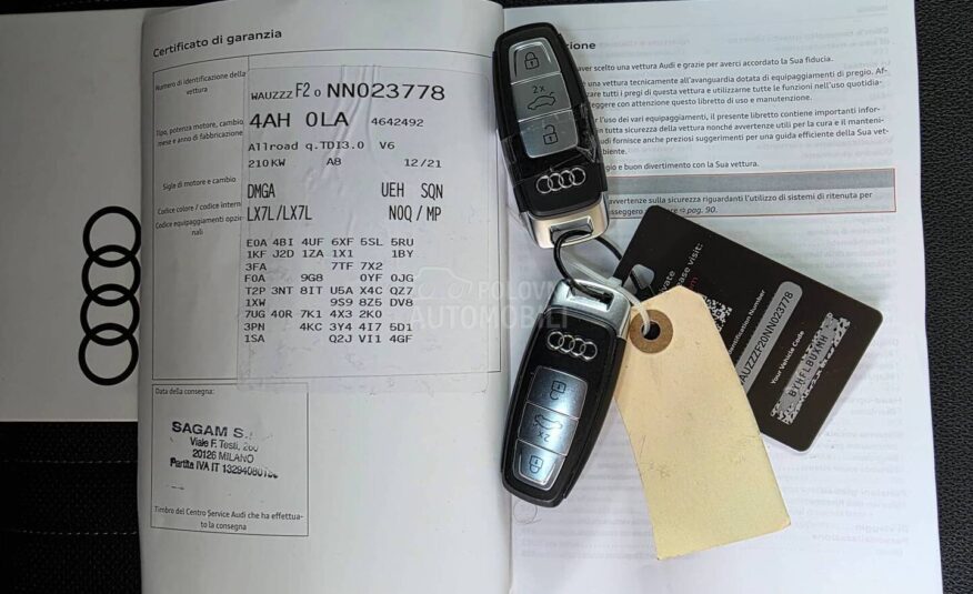 Audi A6 Allroad 50 TDI kamera F u l