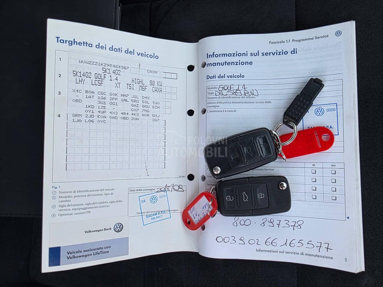 Volkswagen Golf 6 1.4 TSI hajline/serv