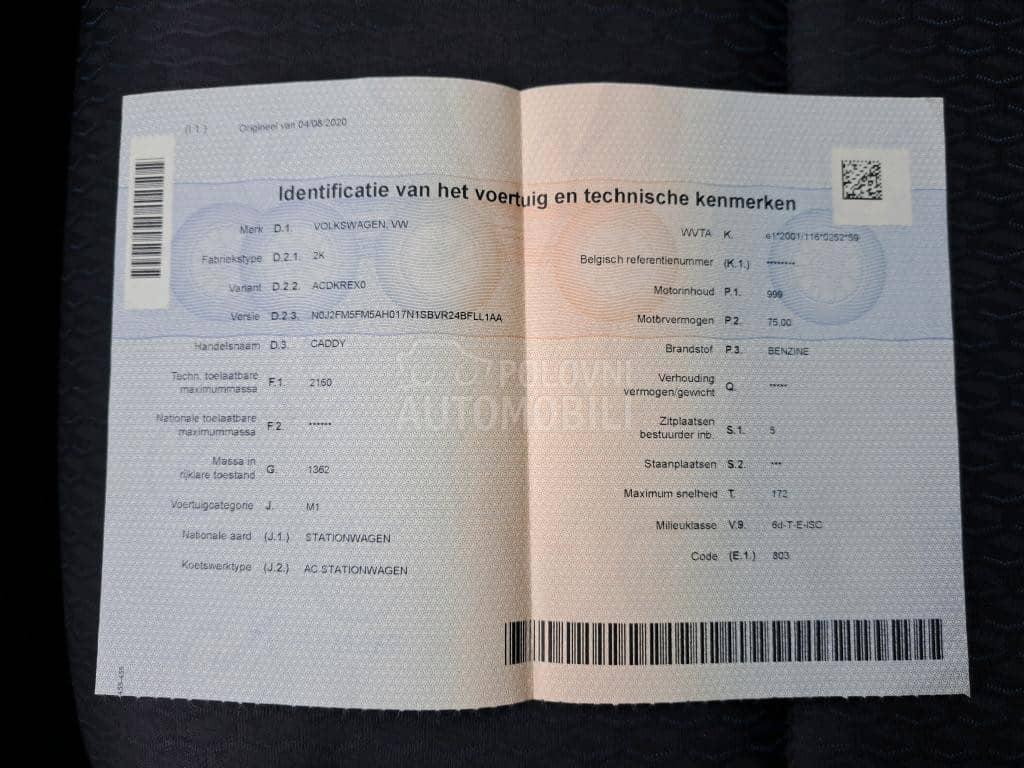 Volkswagen Caddy TSI TRENDLINE 5 sed