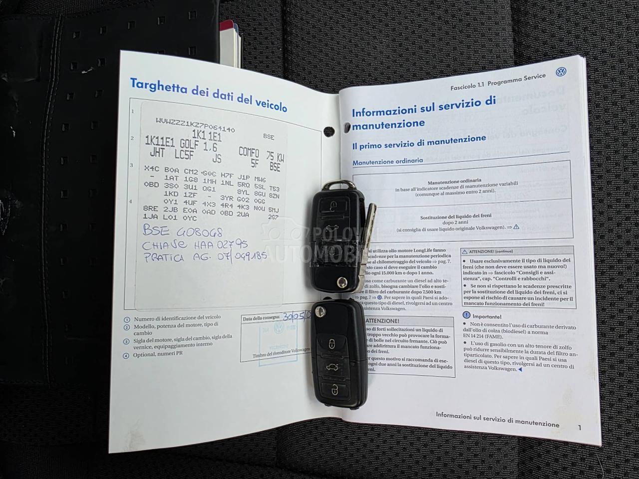 Volkswagen Golf 5 1.6 G as 77 k w 126